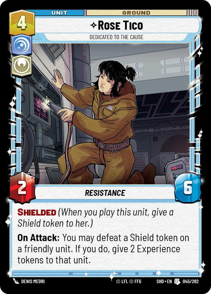 Rose Tico - Dedicated to the Cause (045/262) (045/262) [Shadows of the Galaxy] | Cards and Coasters CA
