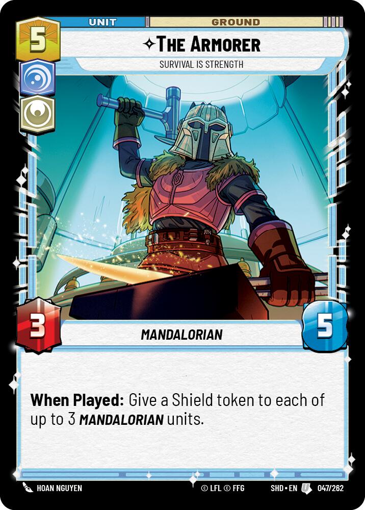 The Armorer - Survival Is Strength (047/262) (047/262) [Shadows of the Galaxy] | Cards and Coasters CA