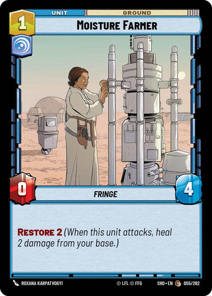 Moisture Farmer (055/262) (055/262) [Shadows of the Galaxy] | Cards and Coasters CA