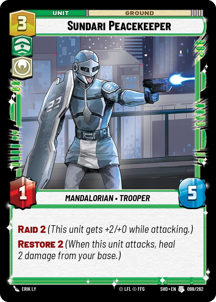 Sundari Peacekeeper (098/262) (098/262) [Shadows of the Galaxy] | Cards and Coasters CA