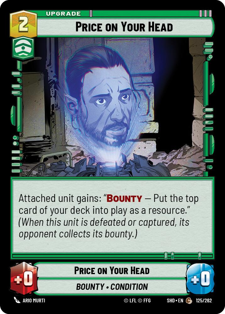 Price on Your Head (125/262) (125/262) [Shadows of the Galaxy] | Cards and Coasters CA