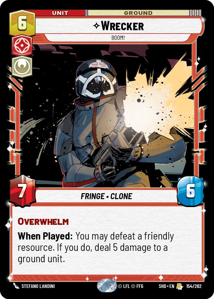 Wrecker - Boom! (154/262) (154/262) [Shadows of the Galaxy] | Cards and Coasters CA