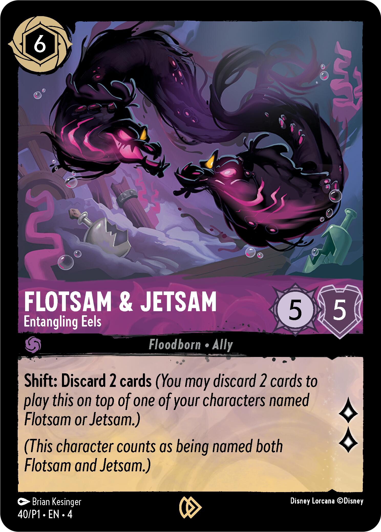 Flotsam & Jetsam - Entangling Eels (40) [Promo Cards] | Cards and Coasters CA