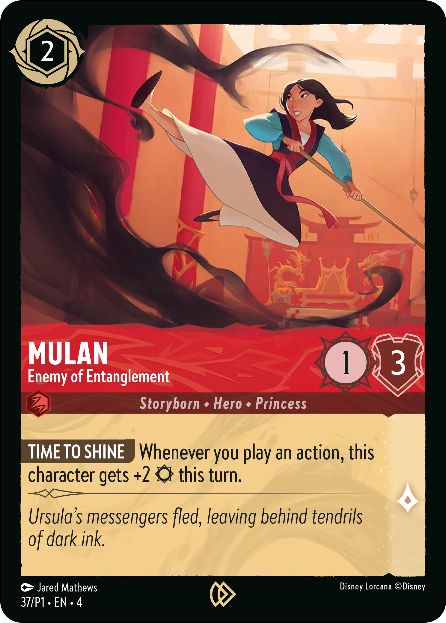 Mulan - Enemy of Entanglement (37) [Promo Cards] | Cards and Coasters CA