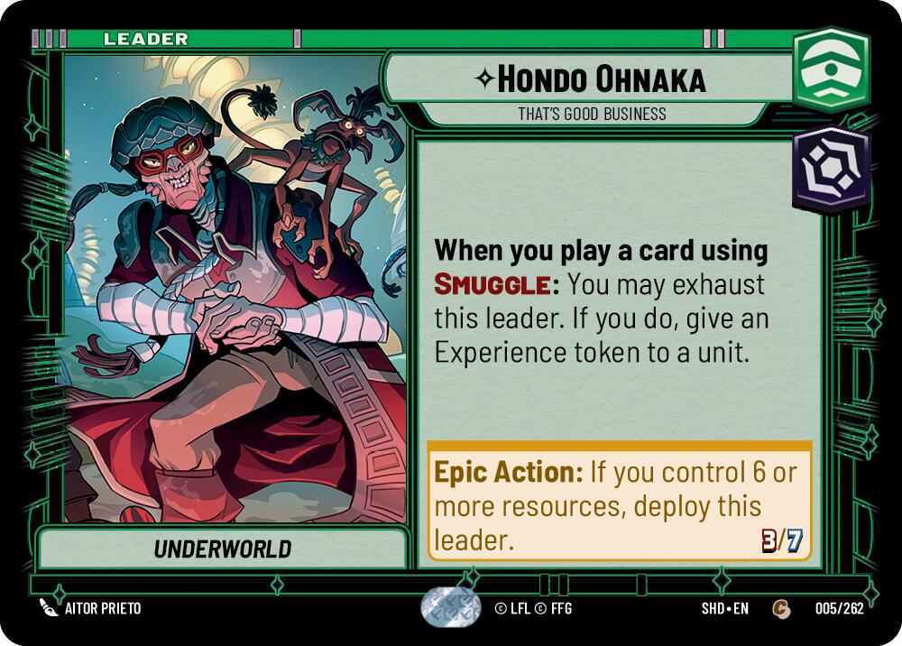 Hondo Ohnaka - That's Good Business (005/262) (005/262) [Shadows of the Galaxy] | Cards and Coasters CA