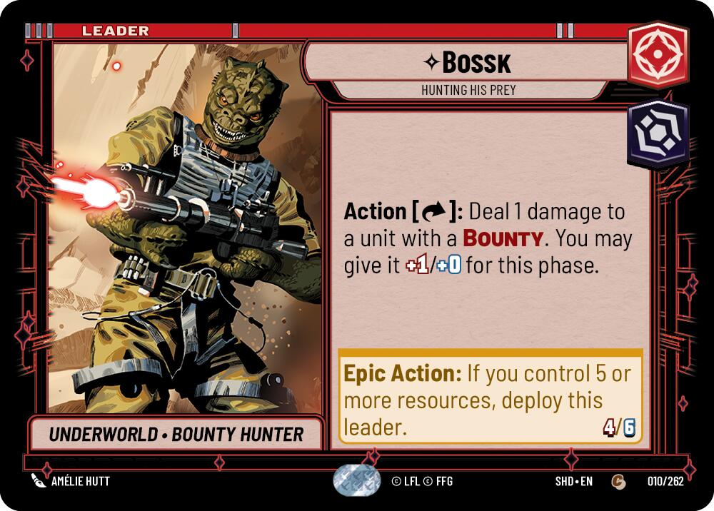 Bossk — Hunting His Prey (010/262) (010/262) [Shadows of the Galaxy] | Cards and Coasters CA