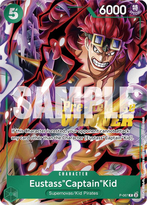 Eustass"Captain"Kid (OP-07 Pre-Release Tournament) [Winner] [One Piece Promotion Cards] | Cards and Coasters CA