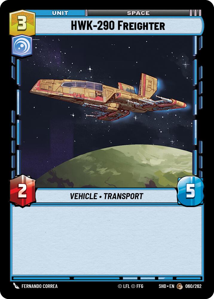 HWK-290 Freighter (060/262) (060/262) [Shadows of the Galaxy] | Cards and Coasters CA