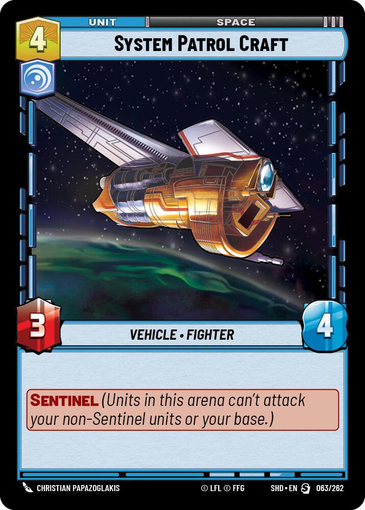 System Patrol Craft (063/262) (063/262) [Shadows of the Galaxy] | Cards and Coasters CA