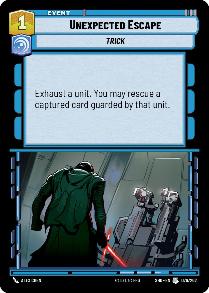 Unexpected Escape (076/262) (076/262) [Shadows of the Galaxy] | Cards and Coasters CA