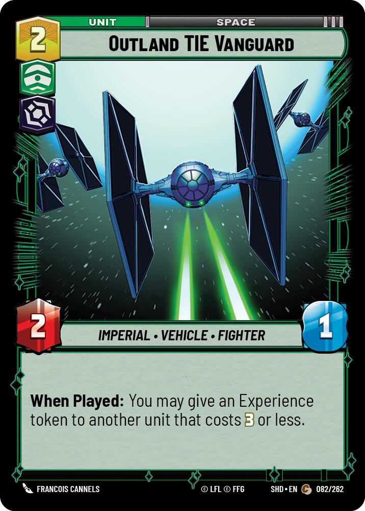 Outland TIE Vanguard (082/262) (082/262) [Shadows of the Galaxy] | Cards and Coasters CA