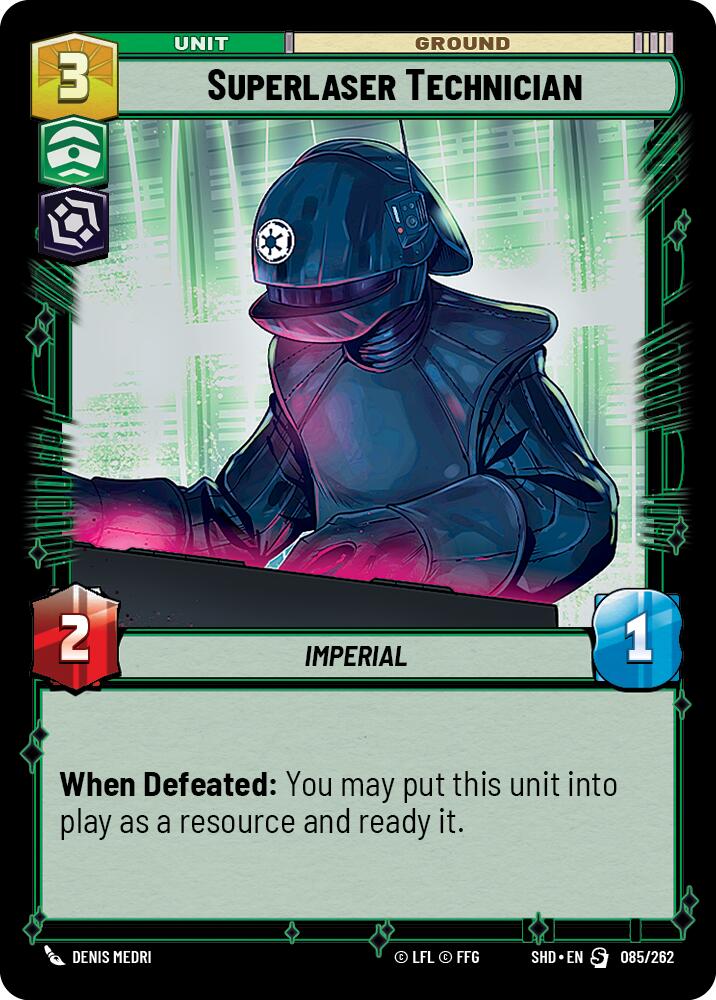 Superlaser Technician (085/262) (085/262) [Shadows of the Galaxy] | Cards and Coasters CA