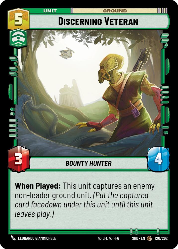 Discerning Veteran (120/262) [Shadows of the Galaxy] | Cards and Coasters CA