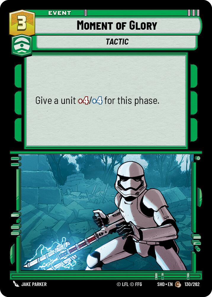 Moment of Glory (130/262) (130/262) [Shadows of the Galaxy] | Cards and Coasters CA
