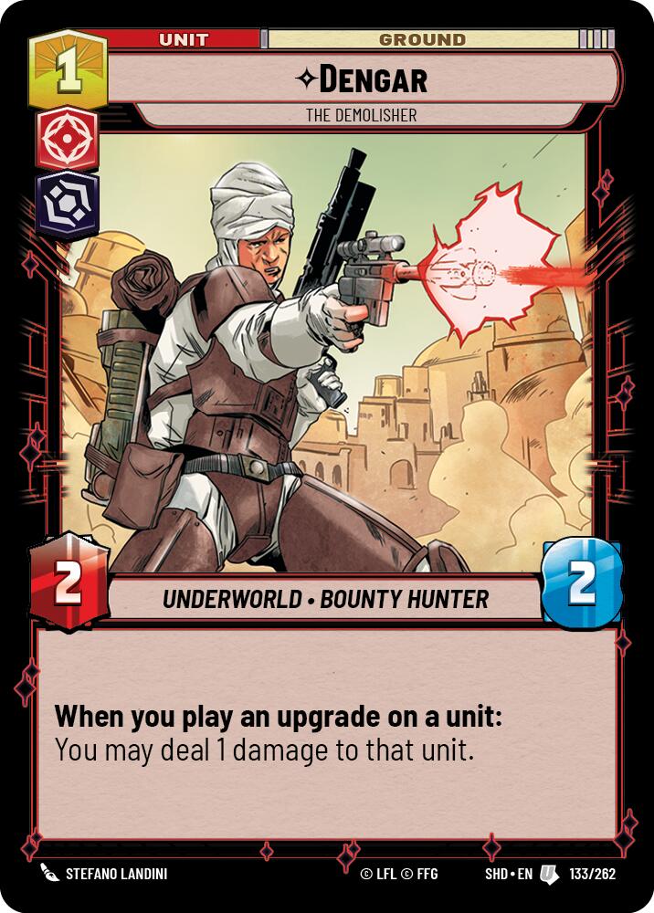 Dengar - The Demolisher (133/262) [Shadows of the Galaxy] | Cards and Coasters CA