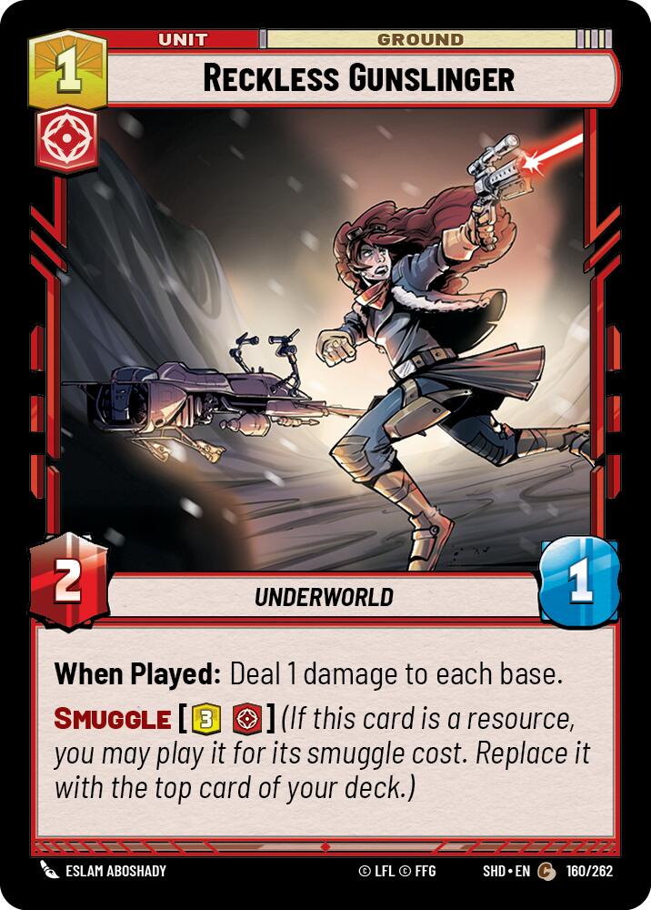 Reckless Gunslinger (160/262) (160/262) [Shadows of the Galaxy] | Cards and Coasters CA