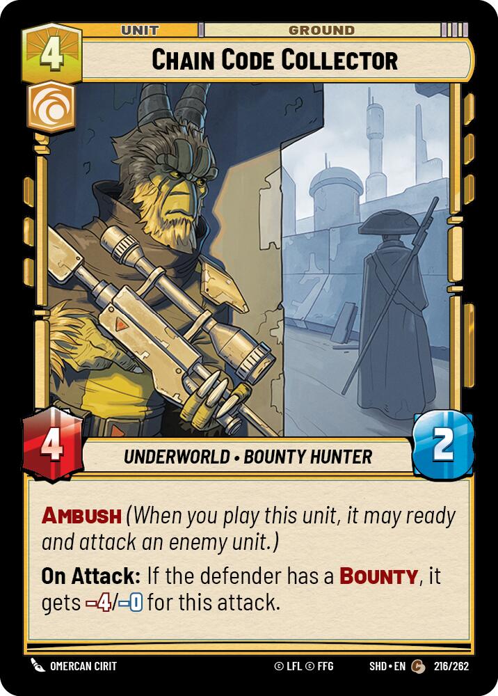 Chain Code Collector (216/262) (216/262) [Shadows of the Galaxy] | Cards and Coasters CA