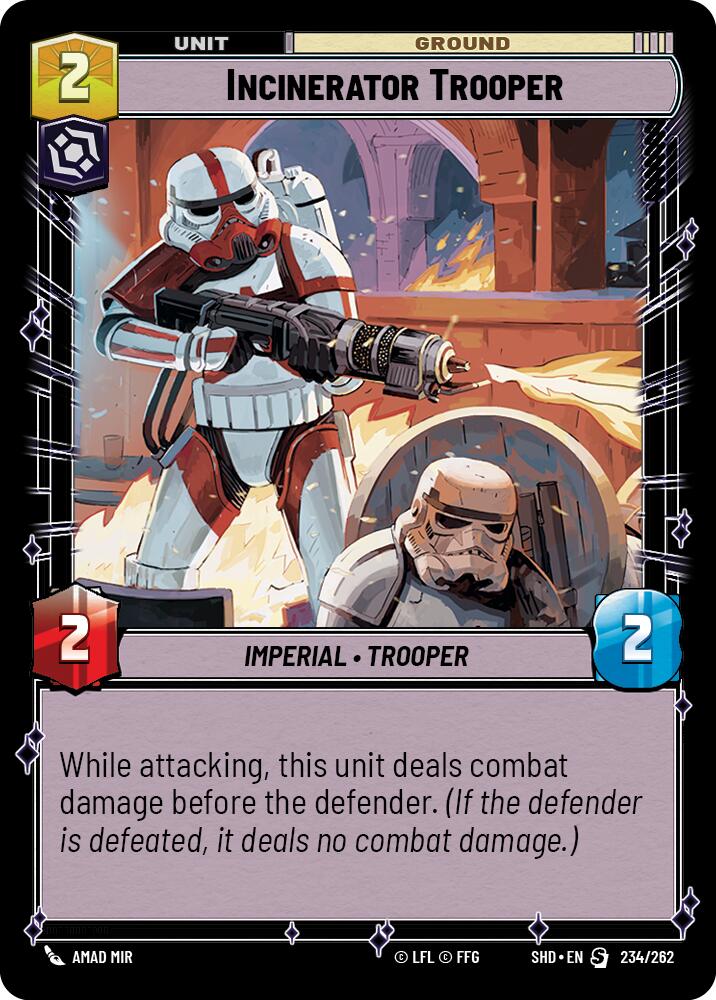 Incinerator Trooper (234/262) (234/262) [Shadows of the Galaxy] | Cards and Coasters CA