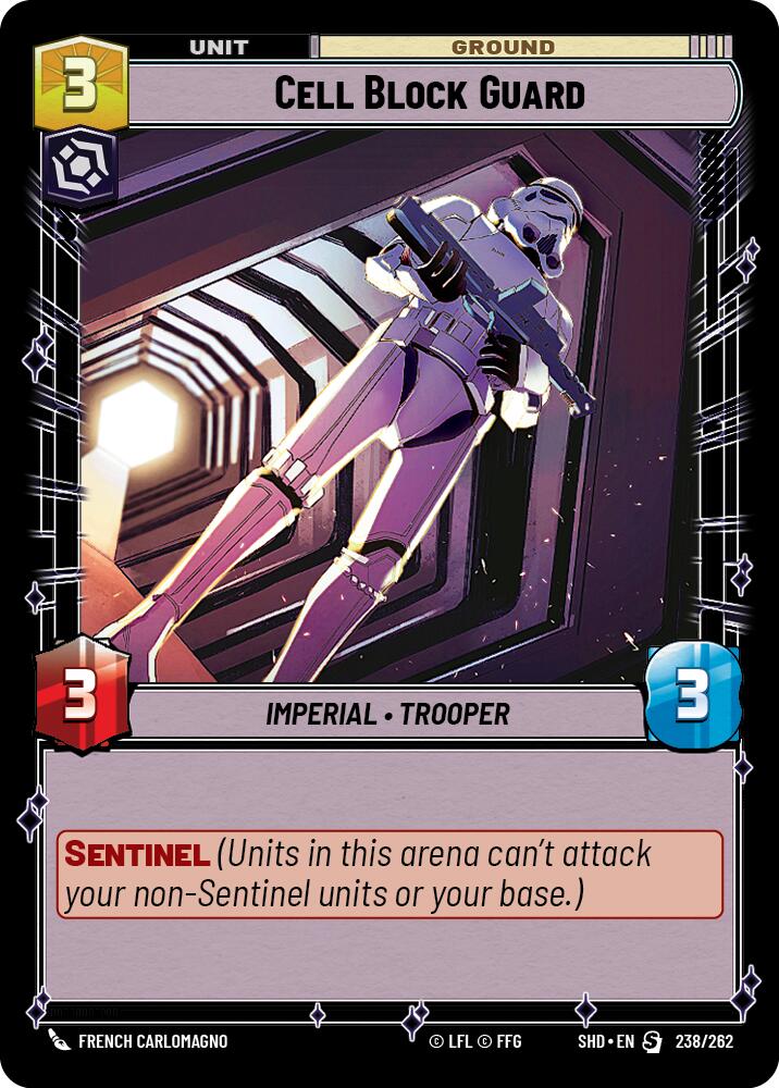 Cell Block Guard (238/262) (238/262) [Shadows of the Galaxy] | Cards and Coasters CA