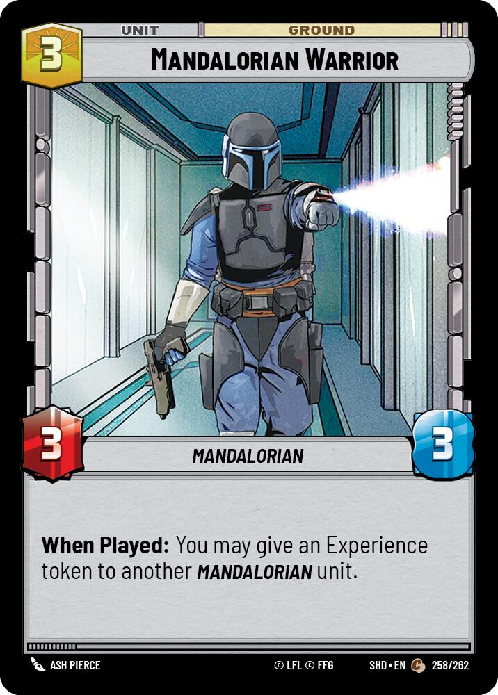 Mandalorian Warrior (258/262) (258/262) [Shadows of the Galaxy] | Cards and Coasters CA