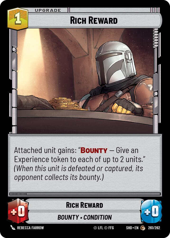 Rich Reward (261/262) (261/262) [Shadows of the Galaxy] | Cards and Coasters CA