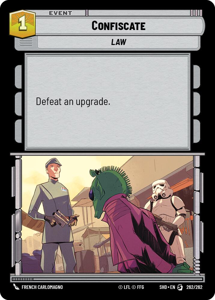 Confiscate (262/262) (262/262) [Shadows of the Galaxy] | Cards and Coasters CA