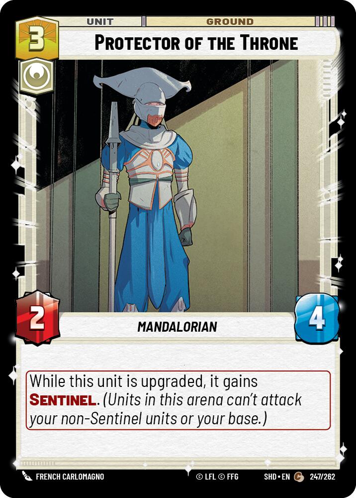 Protector of the Throne (247/262) (247/262) [Shadows of the Galaxy] | Cards and Coasters CA