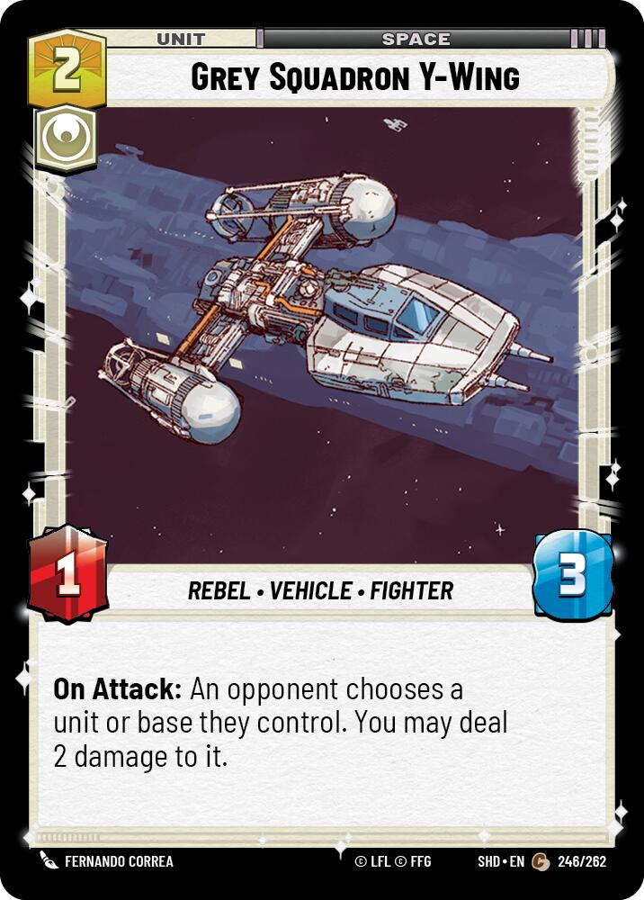 Grey Squadron Y-Wing (246/262) (246/262) [Shadows of the Galaxy] | Cards and Coasters CA
