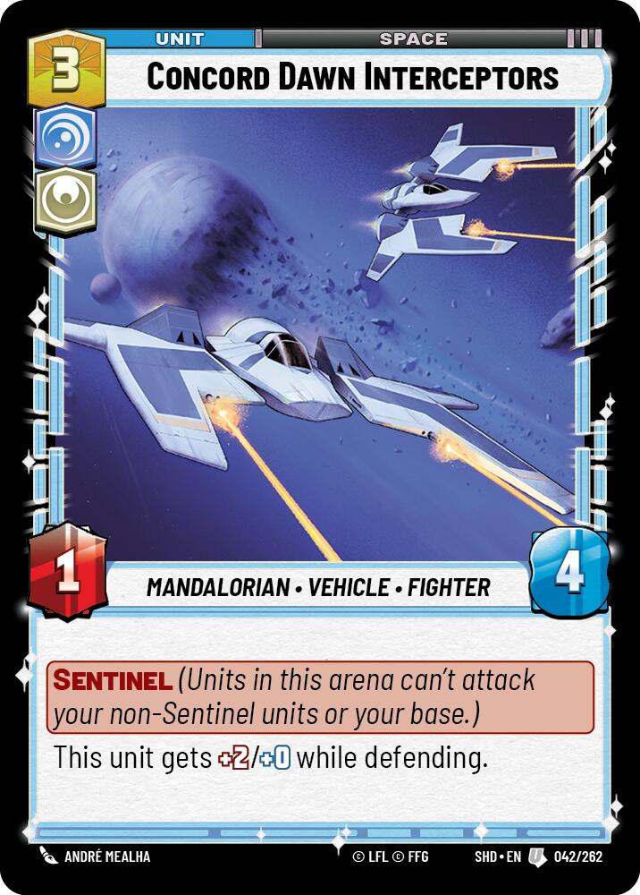 Concord Dawn Interceptors (042/262) (042/262) [Shadows of the Galaxy] | Cards and Coasters CA