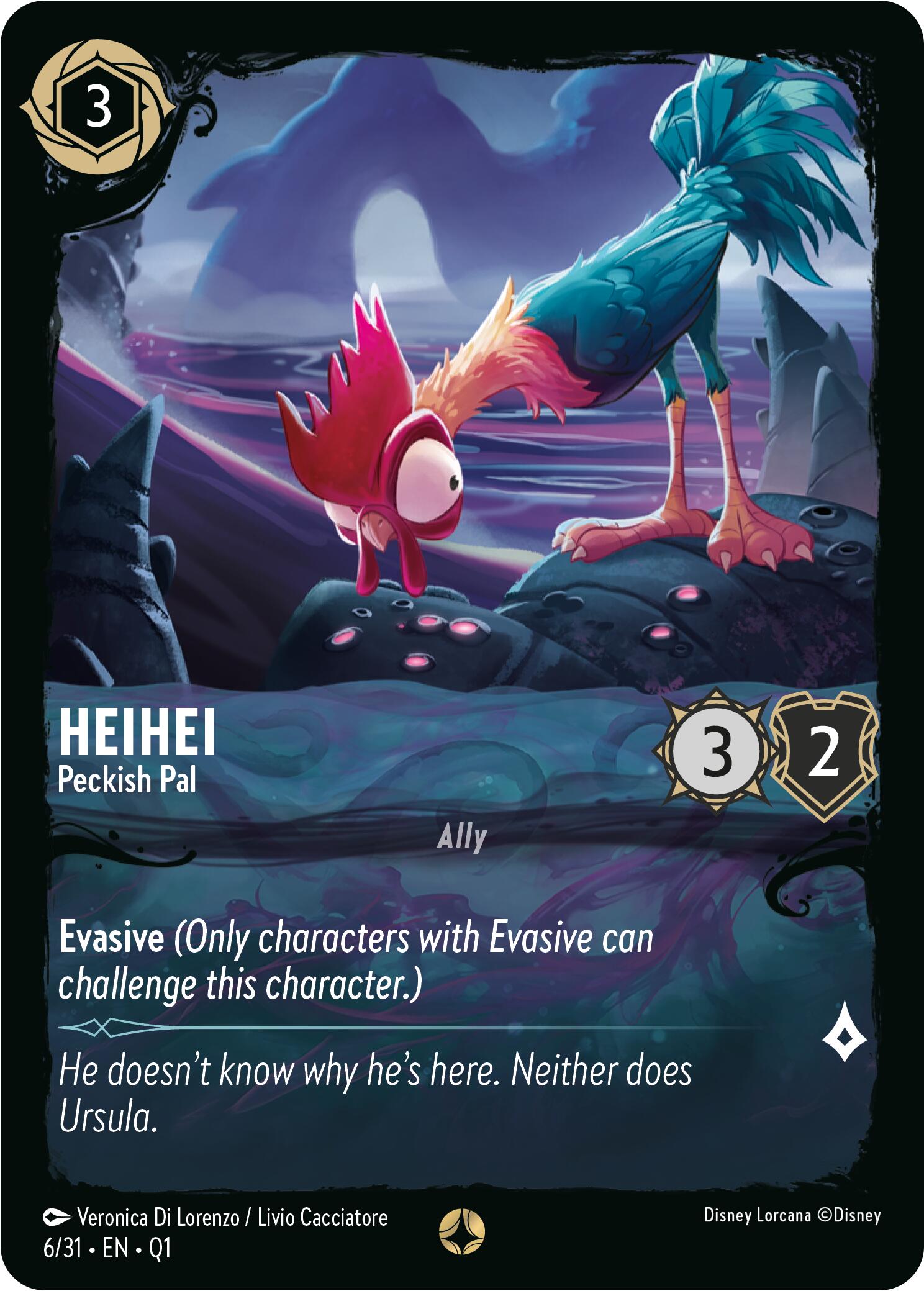 HeiHei - Peckish Pal (6/31) [Illumineer's Quest: Deep Trouble] | Cards and Coasters CA