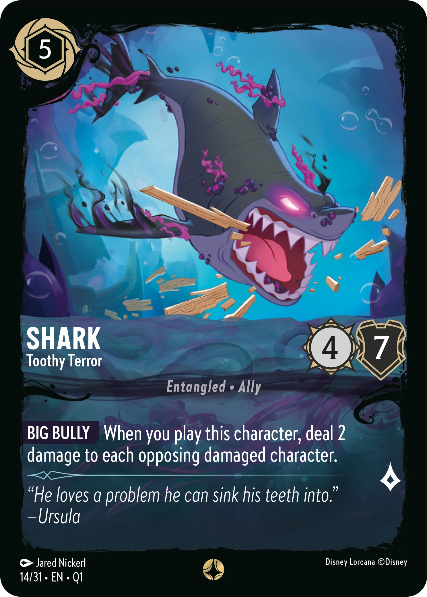 Shark - Toothy Terror (14/31) [Illumineer's Quest: Deep Trouble] | Cards and Coasters CA