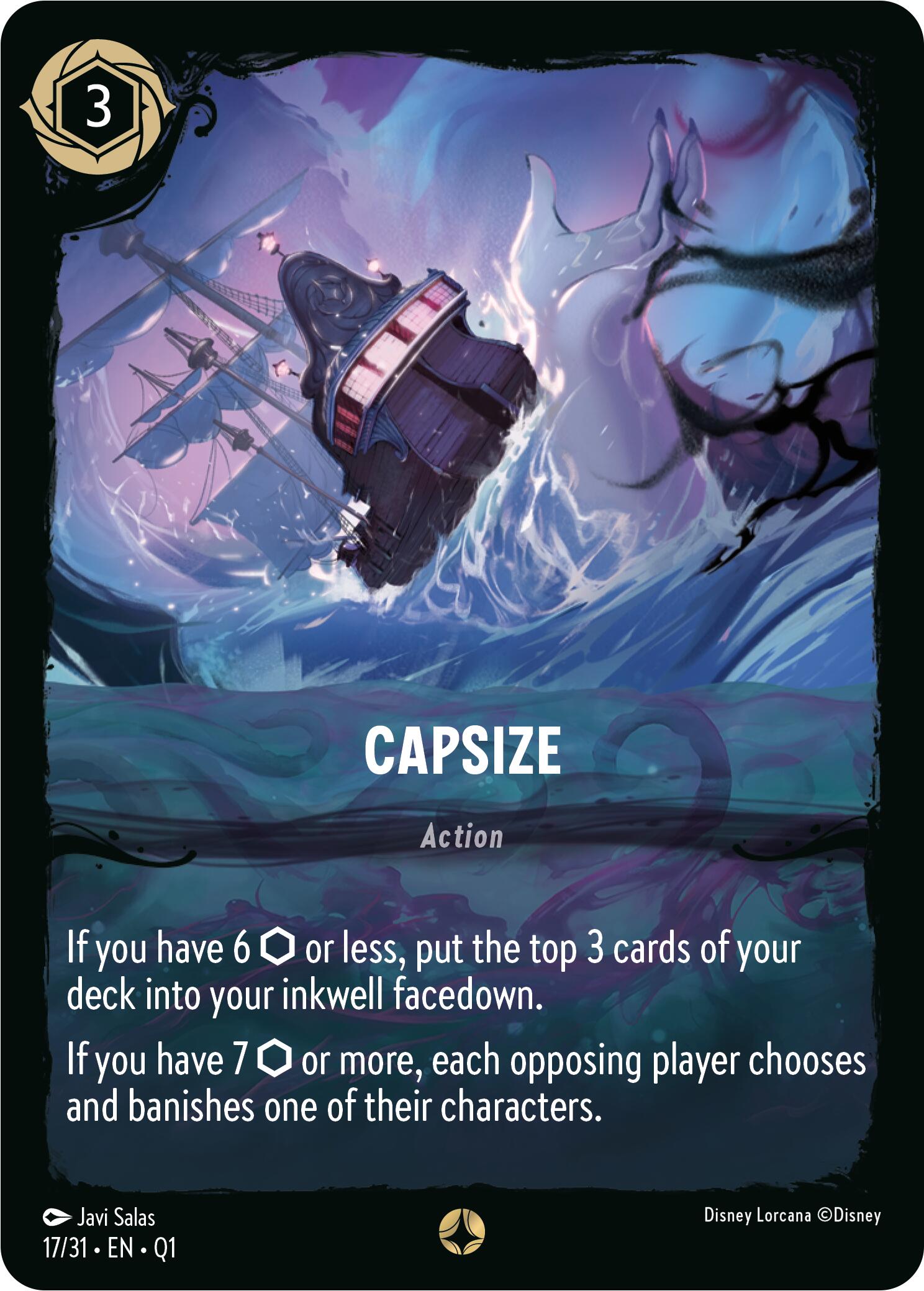 Capsize (17/31) [Illumineer's Quest: Deep Trouble] | Cards and Coasters CA