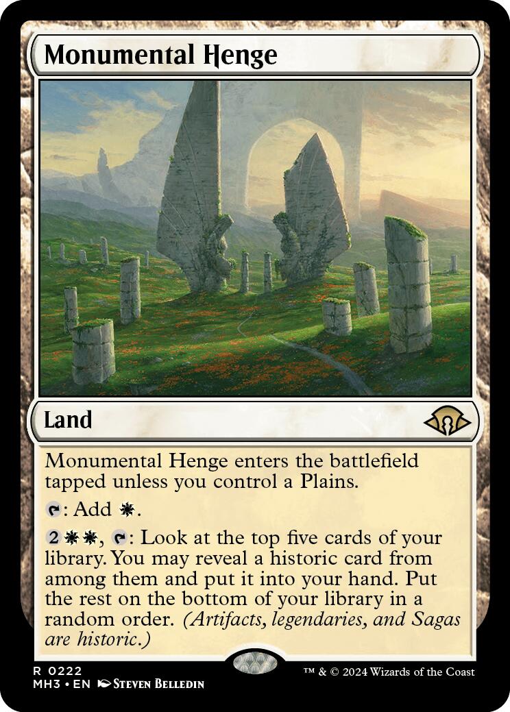 Monumental Henge [Modern Horizons 3] | Cards and Coasters CA
