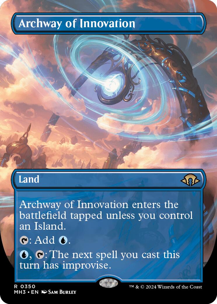 Archway of Innovation (Borderless) [Modern Horizons 3] | Cards and Coasters CA