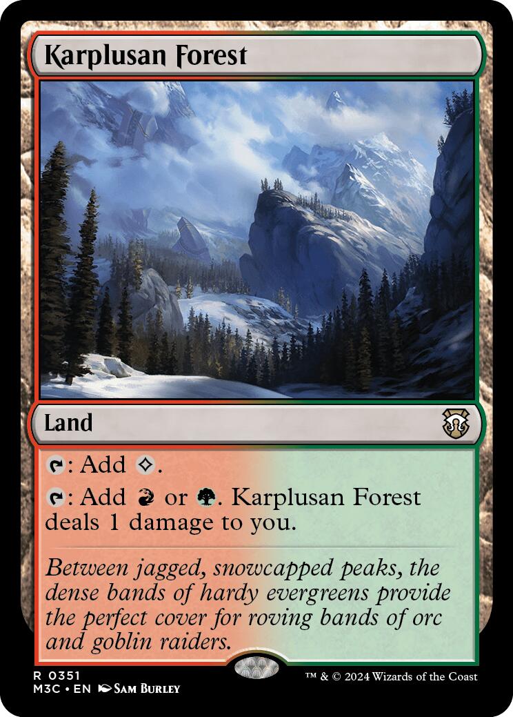 Karplusan Forest [Modern Horizons 3 Commander] | Cards and Coasters CA