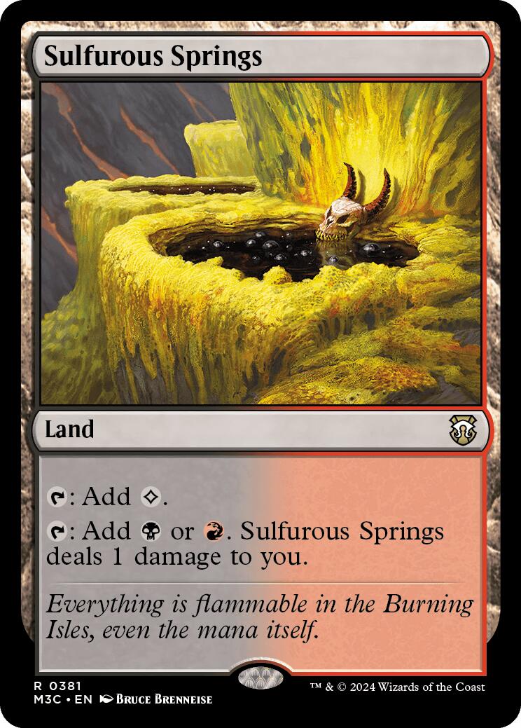 Sulfurous Springs [Modern Horizons 3 Commander] | Cards and Coasters CA