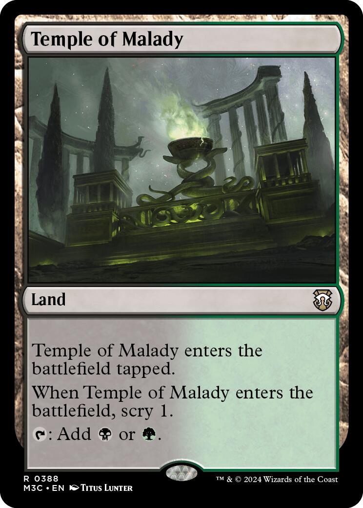 Temple of Malady [Modern Horizons 3 Commander] | Cards and Coasters CA