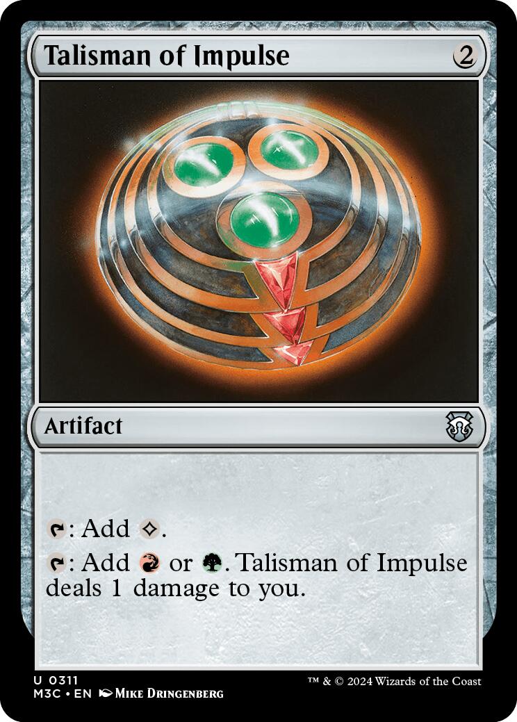 Talisman of Impulse [Modern Horizons 3 Commander] | Cards and Coasters CA