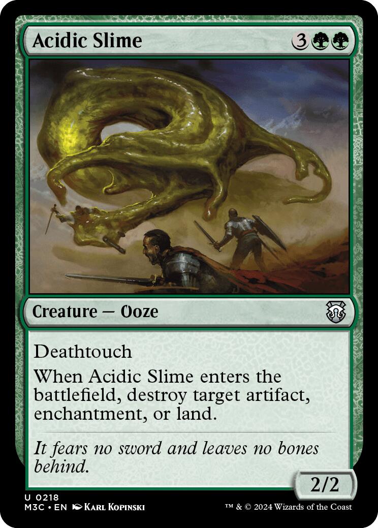 Acidic Slime [Modern Horizons 3 Commander] | Cards and Coasters CA