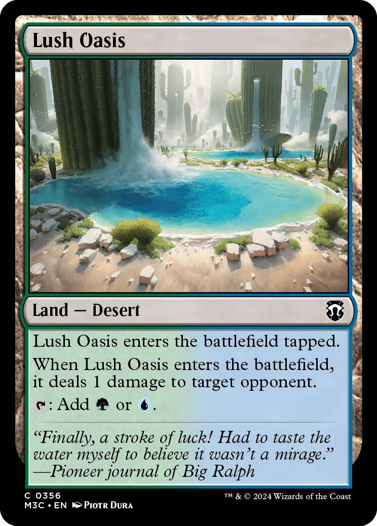 Lush Oasis [Modern Horizons 3 Commander] | Cards and Coasters CA