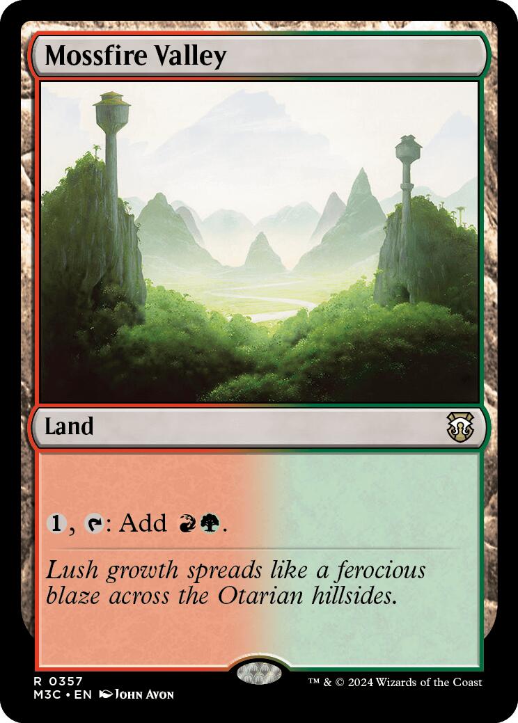 Mossfire Valley [Modern Horizons 3 Commander] | Cards and Coasters CA