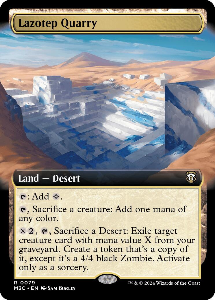 Lazotep Quarry (Extended Art) (Ripple Foil) [Modern Horizons 3 Commander] | Cards and Coasters CA