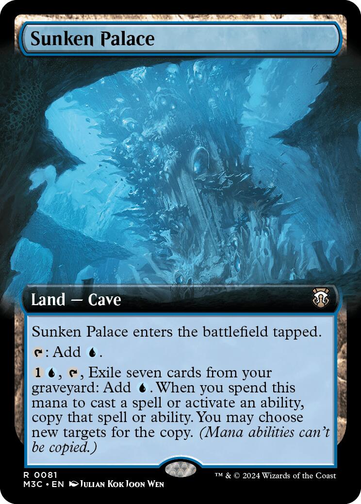 Sunken Palace (Extended Art) (Ripple Foil) [Modern Horizons 3 Commander] | Cards and Coasters CA