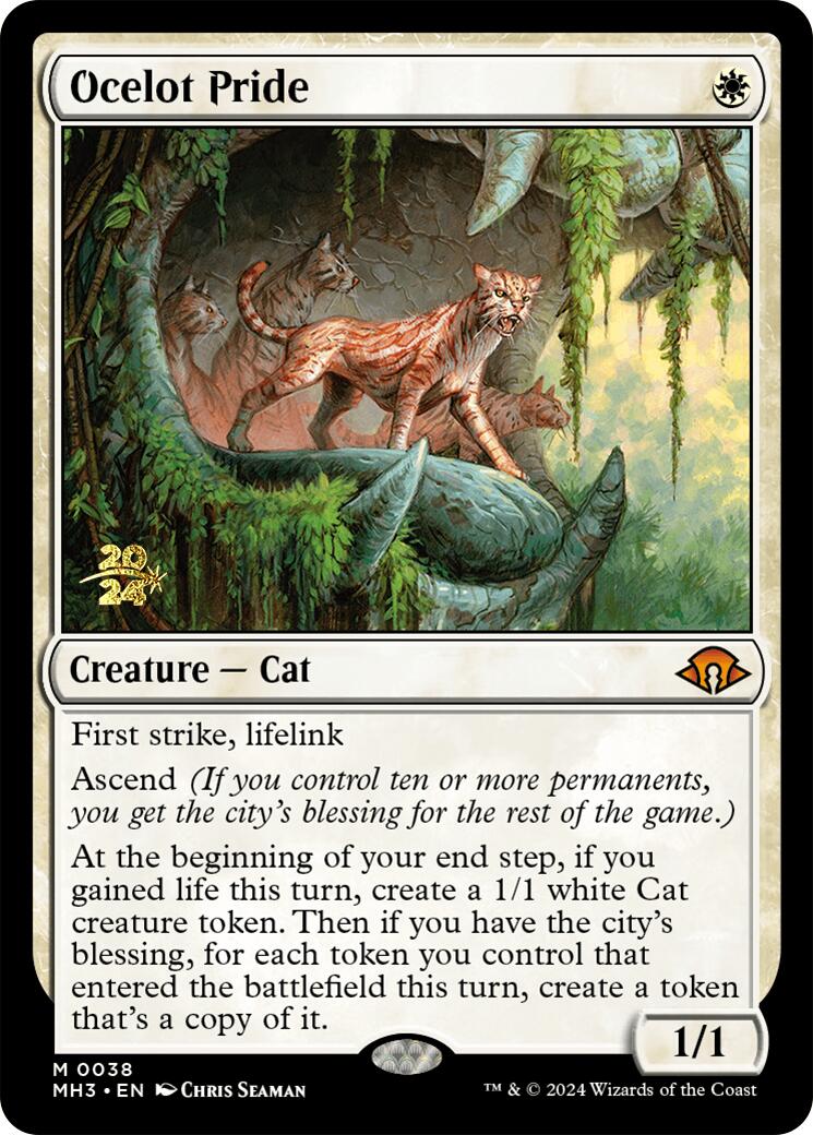 Ocelot Pride [Modern Horizons 3 Prerelease Promos] | Cards and Coasters CA