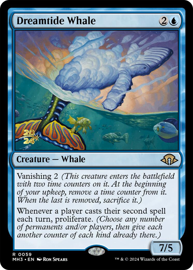 Dreamtide Whale [Modern Horizons 3 Prerelease Promos] | Cards and Coasters CA