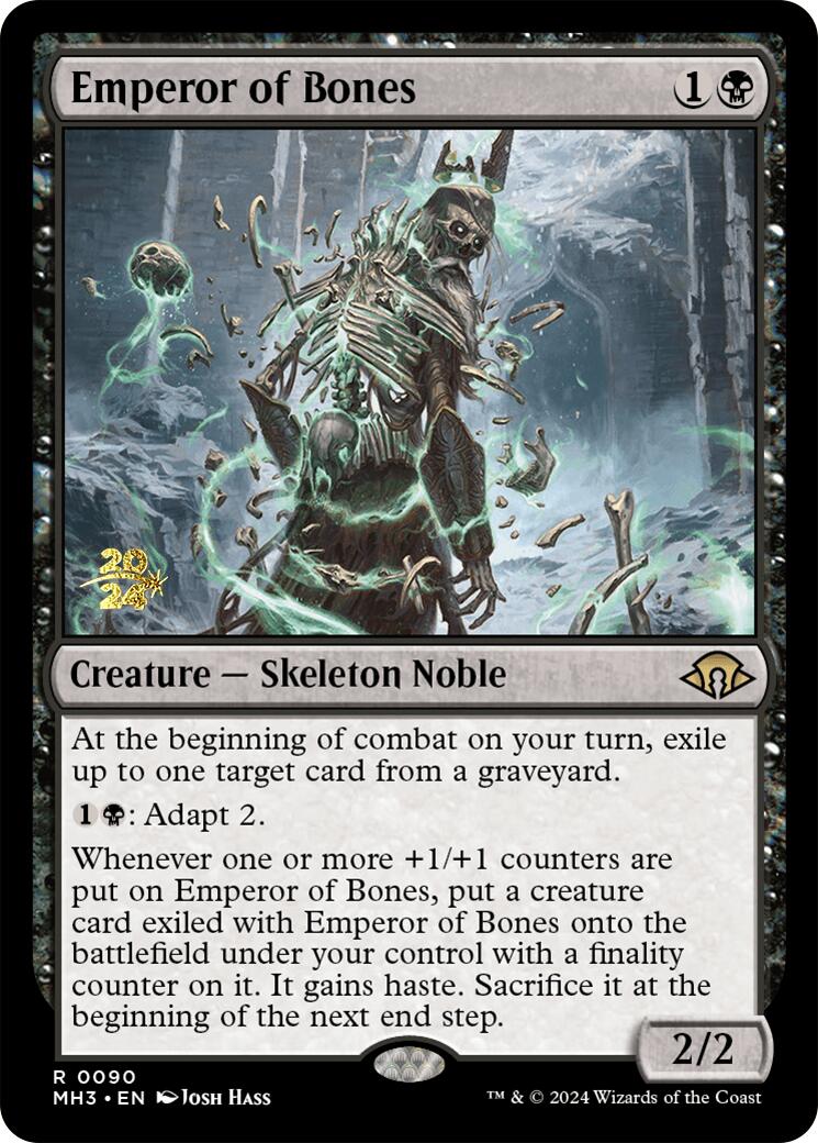 Emperor of Bones [Modern Horizons 3 Prerelease Promos] | Cards and Coasters CA