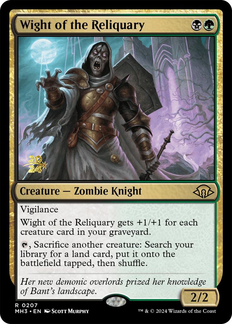 Wight of the Reliquary [Modern Horizons 3 Prerelease Promos] | Cards and Coasters CA