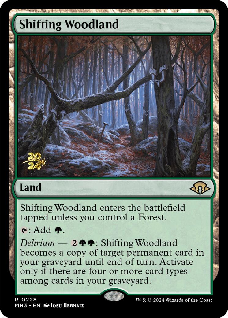 Shifting Woodland [Modern Horizons 3 Prerelease Promos] | Cards and Coasters CA