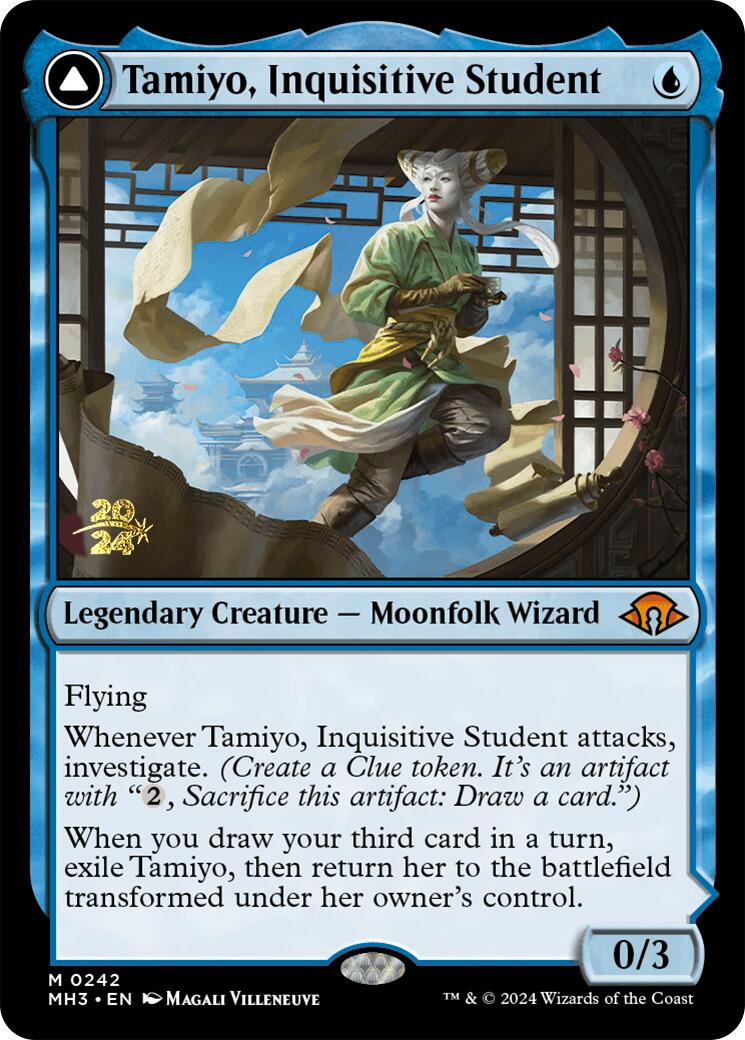 Tamiyo, Inquisitive Student [Modern Horizons 3 Prerelease Promos] | Cards and Coasters CA