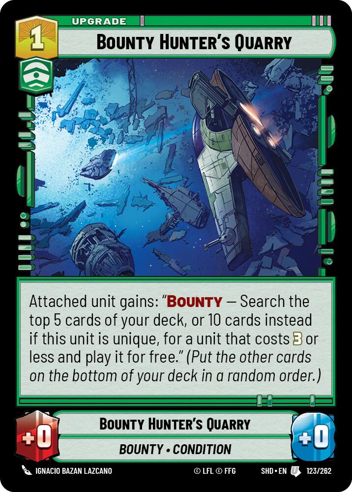 Bounty Hunter's Quarry (123/262) (123/262) [Shadows of the Galaxy] | Cards and Coasters CA